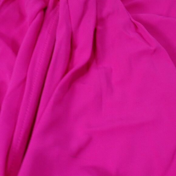 Veronica Beard Reze Hot Pink Ruched Gold Chain Halter Maxi Dress NWT 598 Sz L - Picture 10 of 14